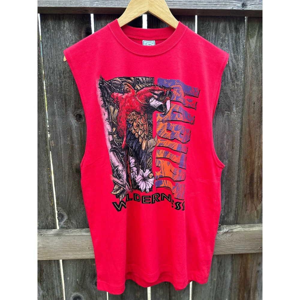 Vintage Sleeveless Habitat shirt  Mens Large Great Shape